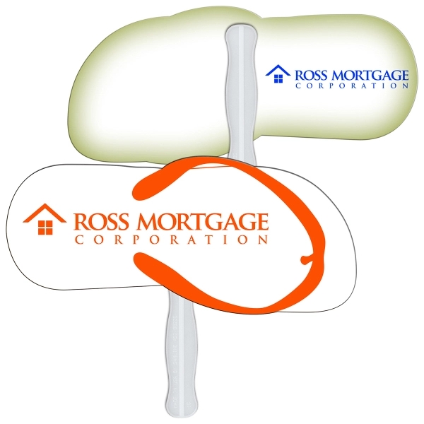 Flip flop shape fast fan with wooden stick.... from ASI 67620 Lion Circle Corp / Lion/Circle