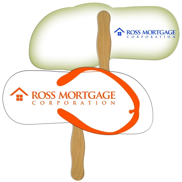 Flip flop shape fast fan with wooden stick.... from ASI 67620 Lion Circle Corp / Lion/Circle