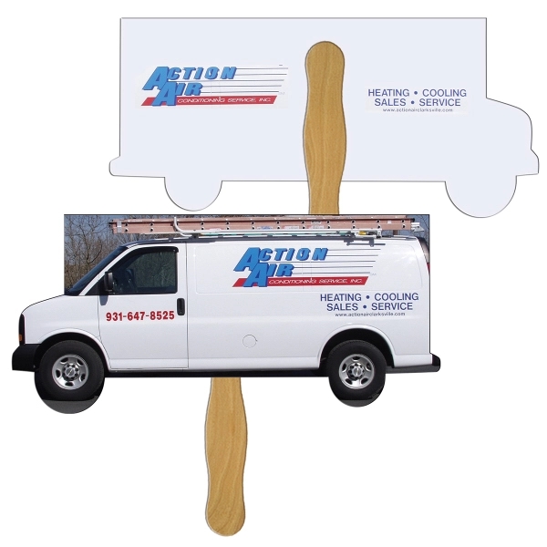 Moving truck shape fast fan with wooden stick.... from ASI 67620 Lion Circle Corp / Lion/Circle