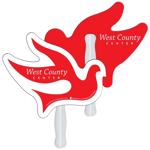 Dove shape fast fan with wooden stick.... from ASI 67620 Lion Circle Corp / Lion/Circle