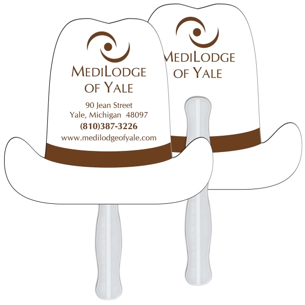 10 Gallon hat shape fast fan with wooden stick.... from ASI 67620 Lion Circle Corp / Lion/Circle