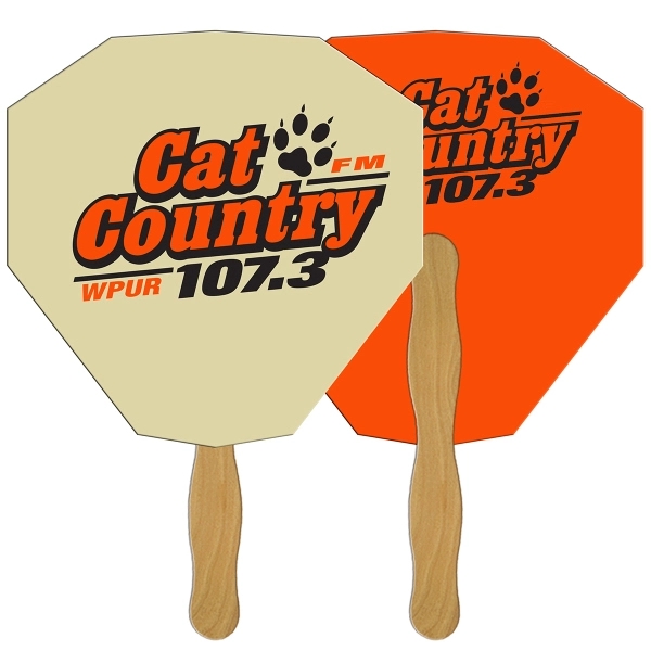 Gem shape fast fan with wooden stick.... from ASI 67620 Lion Circle Corp / Lion/Circle