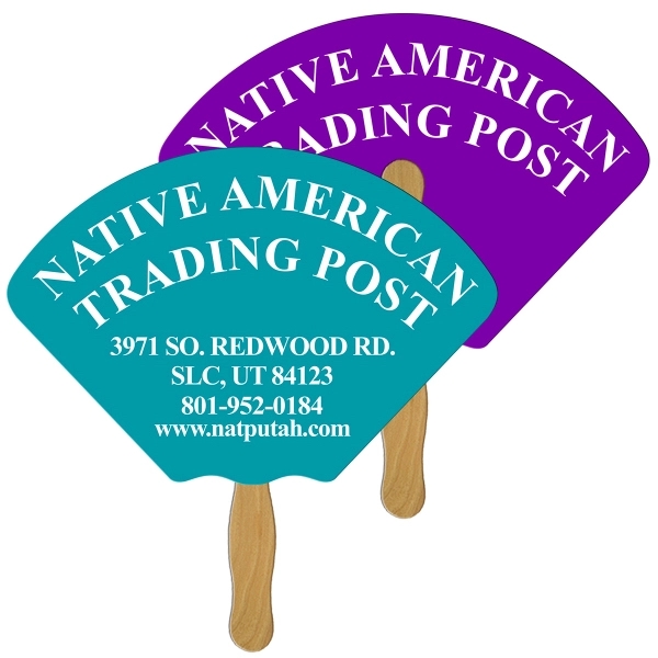 Shell Hand Fan Full Color (2 Sides)... from ASI 67620 Lion Circle Corp