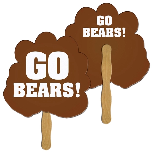 Paw shape fast fan with wooden stick.... from ASI 67620 Lion Circle Corp / Lion/Circle