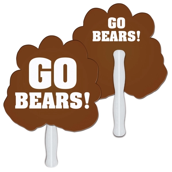 Paw shape fast fan with wooden stick.... from ASI 67620 Lion Circle Corp / Lion/Circle