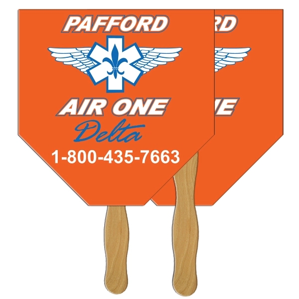 Home plate shape fast fan with wooden stick.... from ASI 67620 Lion Circle Corp / Lion/Circle