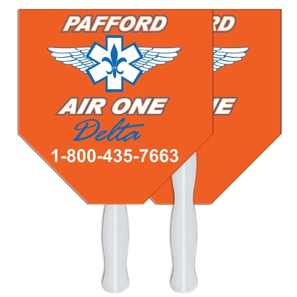 Home plate shape fast fan with wooden stick.... from ASI 67620 Lion Circle Corp / Lion/Circle