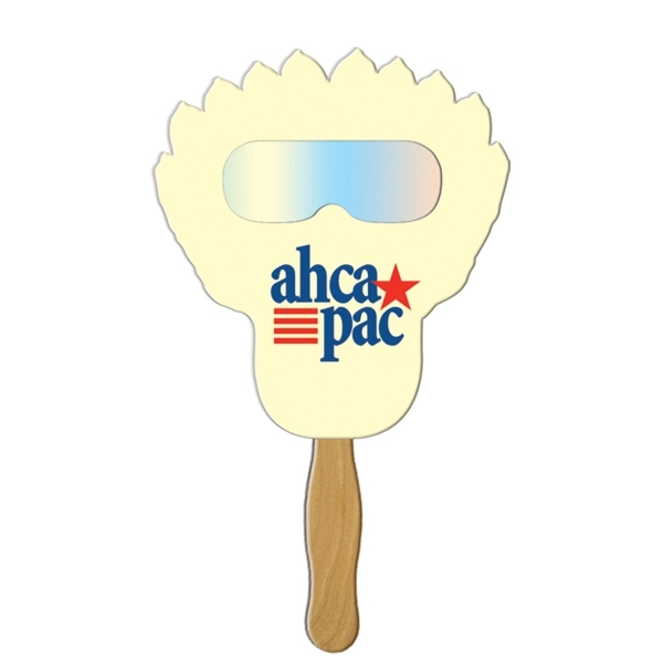 Feather shape hand held fan with see through fireworks film.... from ASI 67620 Lion Circle Corp / Lion/Circle