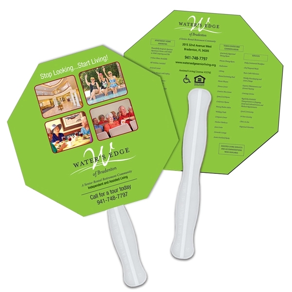 Stop sign shaped fast fan made from high density 22, pt... from ASI 67620 Lion Circle Corp / Lion/Circle