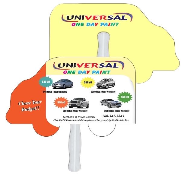 Fast truck shape fan with wooden stick.... from ASI 67620 Lion Circle Corp / Lion/Circle