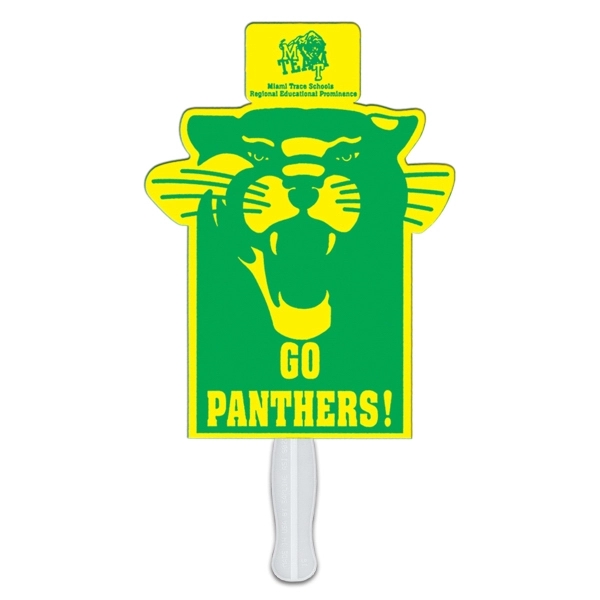 Cat face shape fan with a coupon and high gloss finish.... from ASI 67620 Lion Circle Corp / Lion/Circle