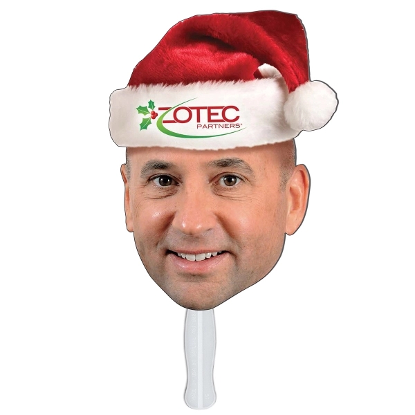 Digitally printed custom shape fan, 9" x 7".... from ASI 67620 Lion Circle Corp / Lion/Circle