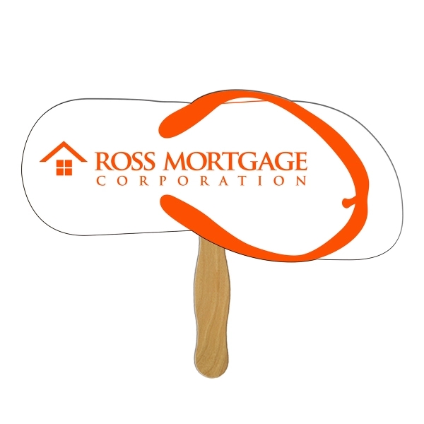 Flip flop shape fast fan with wooden stick.... from ASI 67620 Lion Circle Corp / Lion/Circle
