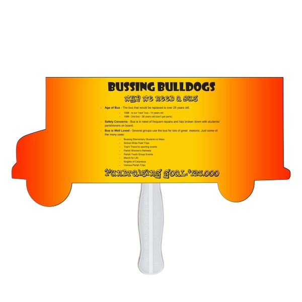 Moving truck shape fast fan with wooden stick.... from ASI 67620 Lion Circle Corp / Lion/Circle