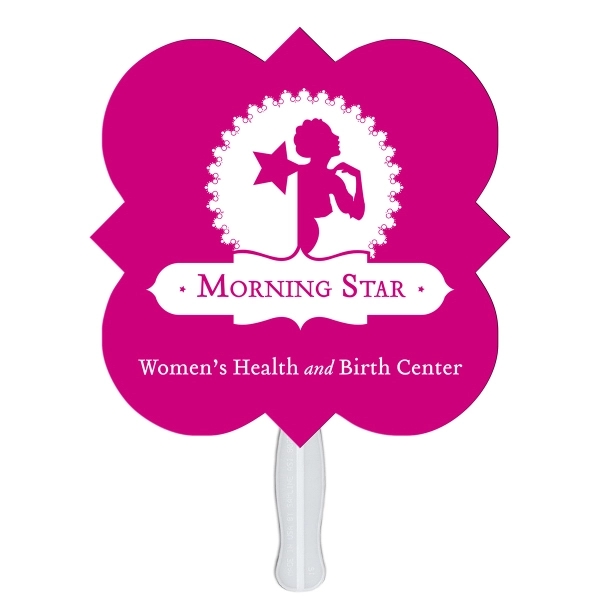 Square clover shape fast fan with wooden stick.... from ASI 67620 Lion Circle Corp / Lion/Circle