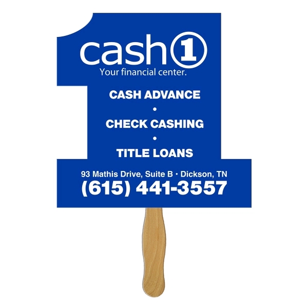 Number 1 fan shape fast fan with wooden stick.... from ASI 67620 Lion Circle Corp / Lion/Circle