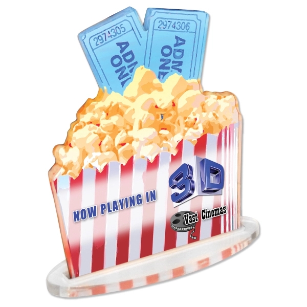 Acrylic desk plaque comes with magnetic backing.... from ASI 72521 Morris Magnets / Laser Cuts