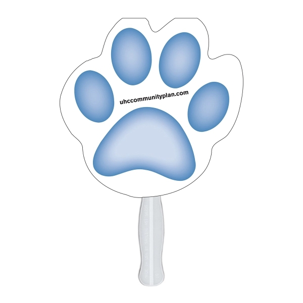 Paw digital sandwich fan, material high density 14pt. white poster board.... from ASI 67620 Lion Circle Corp / Lion/Circle