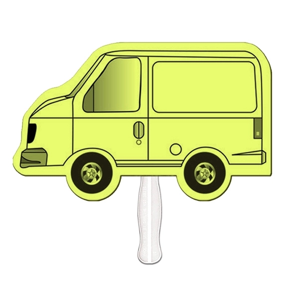 Truck shaped fan made with heavy 22 pt. high density white... from ASI 67620 Lion Circle Corp / Lion/Circle