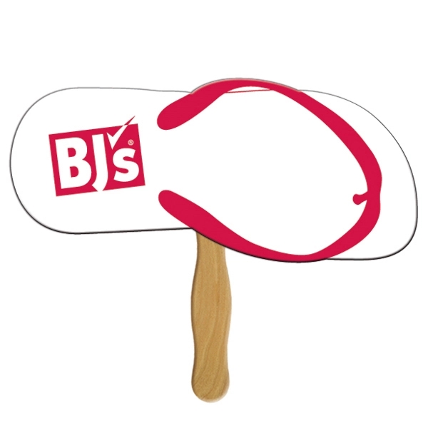 Flip flop shaped fan made with heavy 22 pt. high density... from ASI 67620 Lion Circle Corp / Lion/Circle