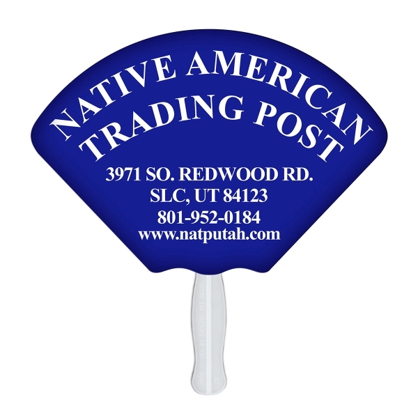 Shell shaped fan with wooden stick.... from ASI 67620 Lion Circle Corp / Lion/Circle