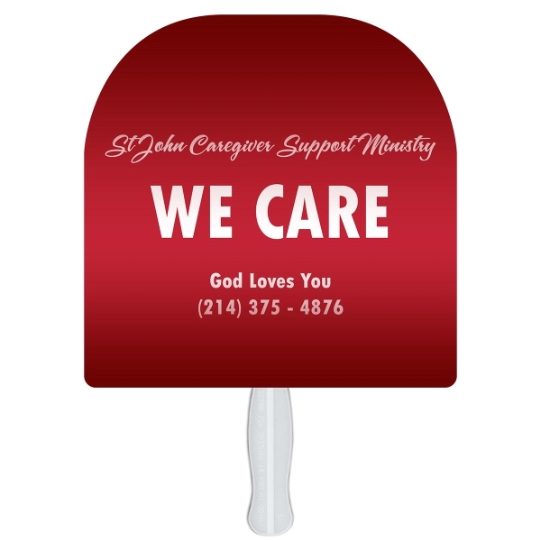 Round top shaped fan with wooden stick.... from ASI 67620 Lion Circle Corp / Lion/Circle