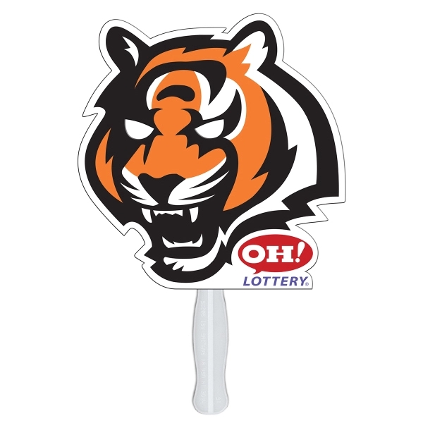 Tiger shaped fan made with heavy 22 pt. high density white... from ASI 67620 Lion Circle Corp / Lion/Circle