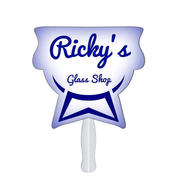 Chalice shaped fan made with heavy 22 pt. high density white... from ASI 67620 Lion Circle Corp / Lion/Circle