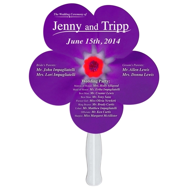 Daisy Flower shaped fan made with heavy 22 pt. high density... from ASI 67620 Lion Circle Corp / Lion/Circle