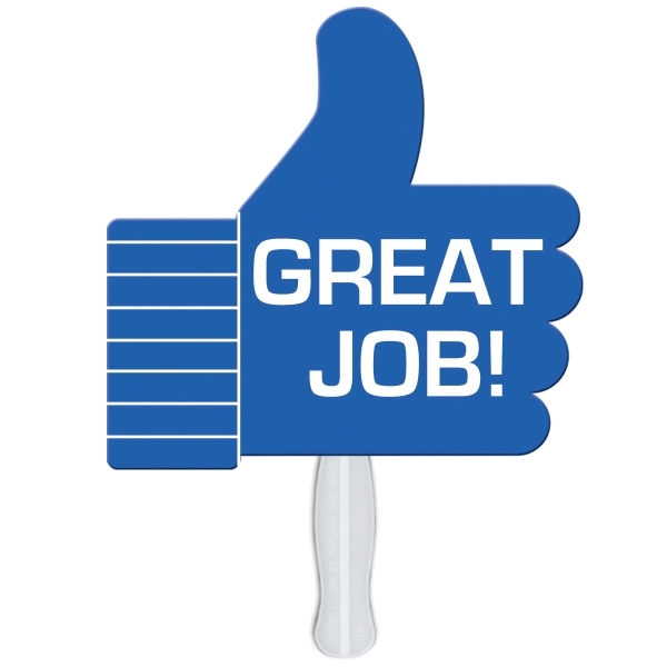 Thumbs Up shaped fan made with heavy 22 pt. high density... from ASI 67620 Lion Circle Corp / Lion/Circle
