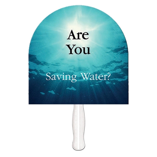 Archway shape auction fan with hidden wooden stick.... from ASI 67620 Lion Circle Corp / Lion/Circle