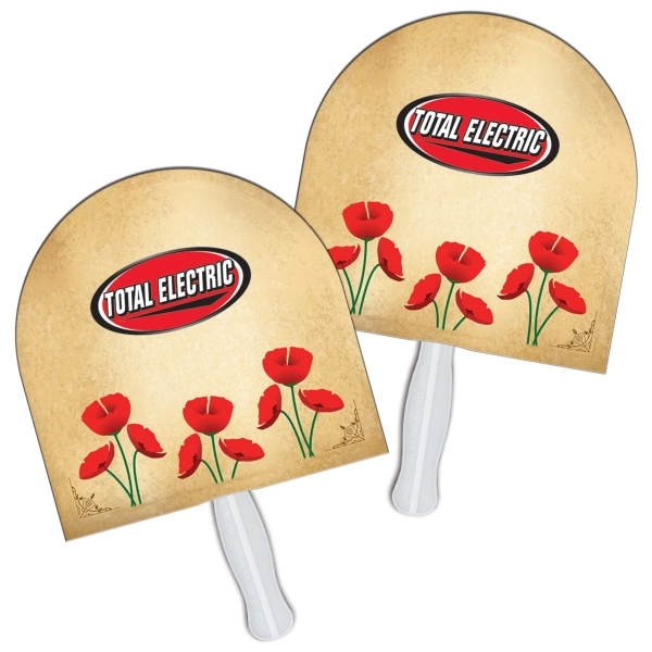 Archway digital sandwich fan, material high density 14 pt. white poster... from ASI 67620 Lion Circle Corp / Lion/Circle