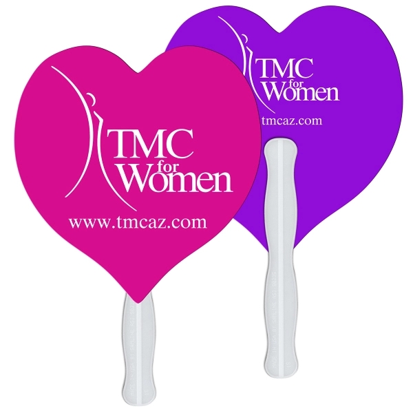 Heart shaped fast fans made from high density 22 pt thickness... from ASI 67620 Lion Circle Corp / Lion/Circle