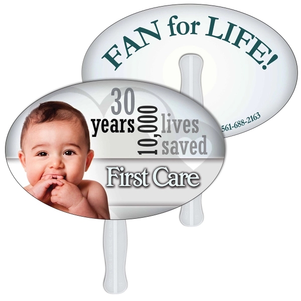 Oval/football shape fast fan made from high density 22, pt thickness... from ASI 67620 Lion Circle Corp / Lion/Circle