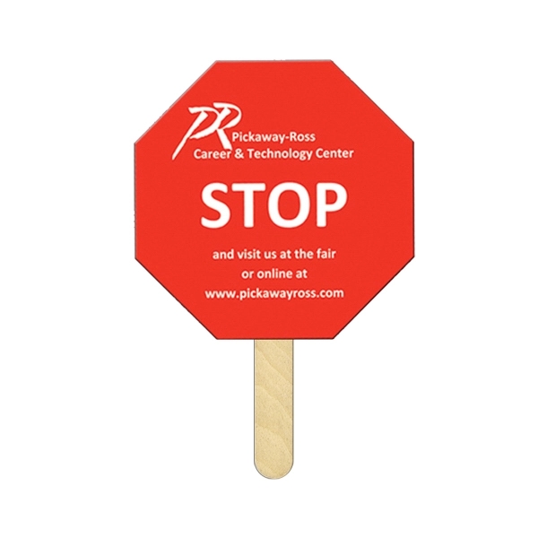 Stop sign shaped mini fan laminated for extra durability.... from ASI 67620 Lion Circle Corp / Lion/Circle