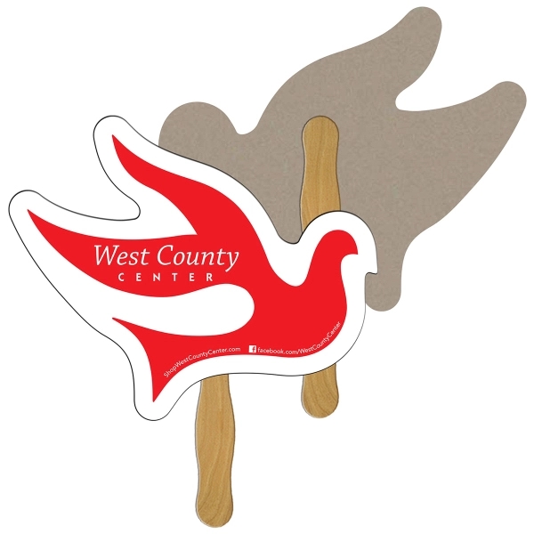 Dove shape recycled stock fan.... from ASI 67620 Lion Circle Corp / Lion/Circle