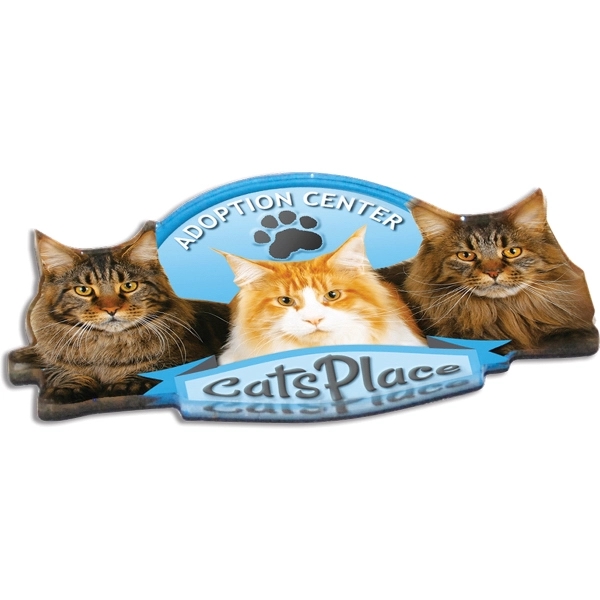 Custom shaped 1/8" thick acrylic magnet.... from ASI 72521 Morris Magnets / Laser Cuts