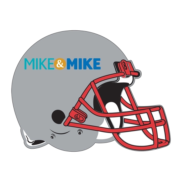 Sports helmet shaped hand fan without stick with a high gloss... from ASI 67620 Lion Circle Corp / Lion/Circle