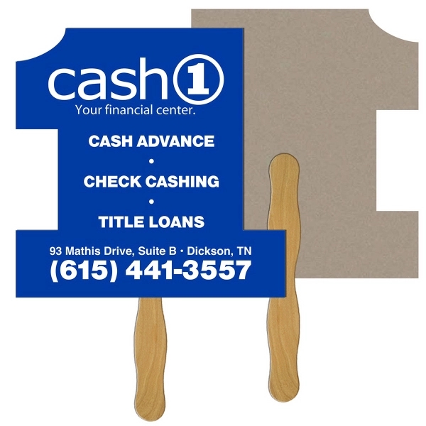 Number 1 Fan shape recycled stock fan.... from ASI 67620 Lion Circle Corp / Lion/Circle