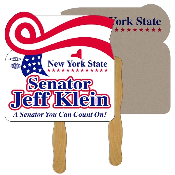 Horizontal ribbon shape recycled stock fan.... from ASI 67620 Lion Circle Corp / Lion/Circle