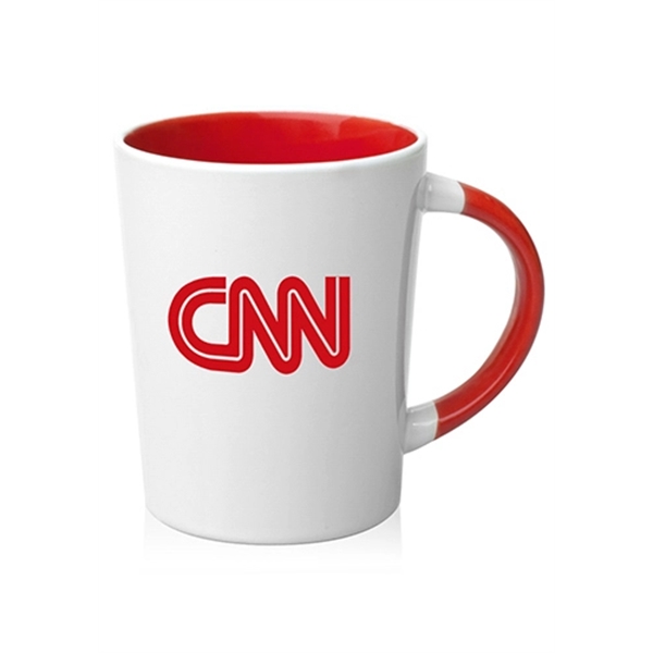 13 oz. two-tone latte mug with handle that matches color on... from ASI 39552 BEL Promo