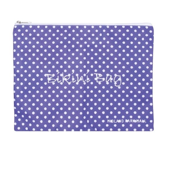 Polka Dot Bikini Zippered Bag  w/ a soft PVC water... from ASI 31977 Adline Industries Inc