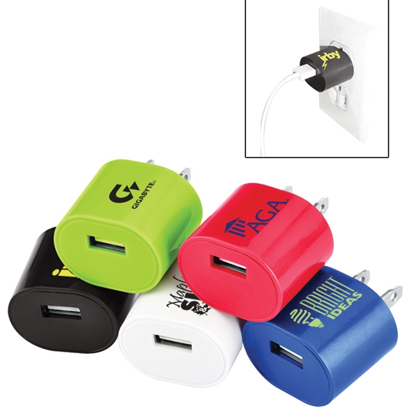 Oval-shaped USB wall charger.... from ASI 79530 Prime Line