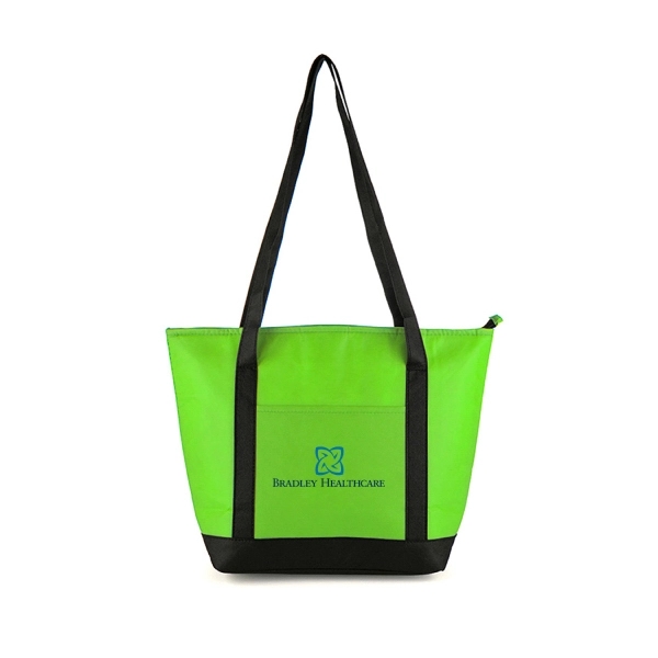Non Woven portable foil lined cooler shoulder tote bag.... from ASI 31517 Admart Products / Admart Line