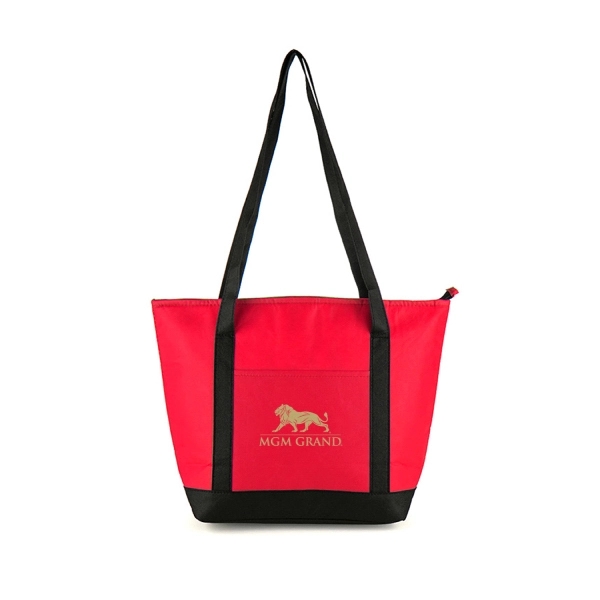 Non Woven portable foil lined cooler shoulder tote bag.... from ASI 31517 Admart Products / Admart Line