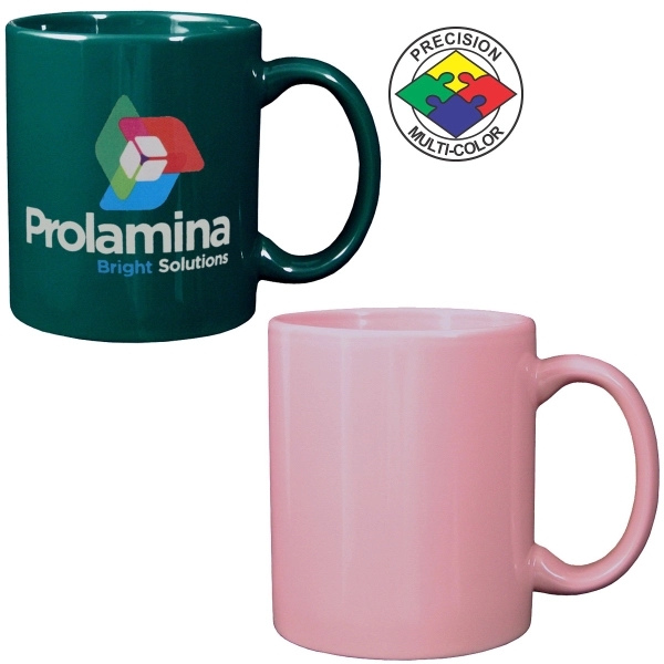 Stoneware mug with c-shaped handle. Spot color. A huge variety of... from ASI 80093 Pyrographics / Pyrographics Line