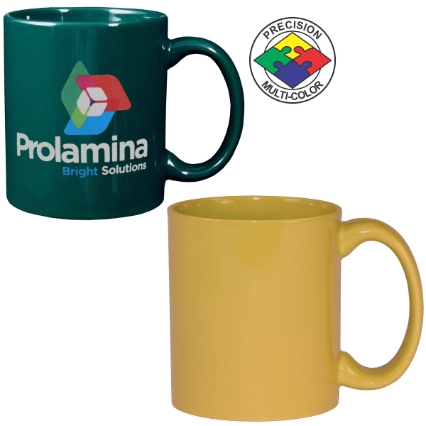 Stoneware mug with c-shaped handle. Spot color. A huge variety of... from ASI 80093 Pyrographics / Pyrographics Line