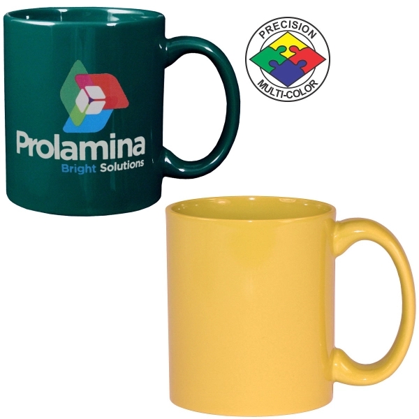 Stoneware mug with c-shaped handle. Spot color. A huge variety of... from ASI 80093 Pyrographics / Pyrographics Line