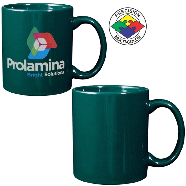 Stoneware mug with c-shaped handle. Spot color. A huge variety of... from ASI 80093 Pyrographics / Pyrographics Line