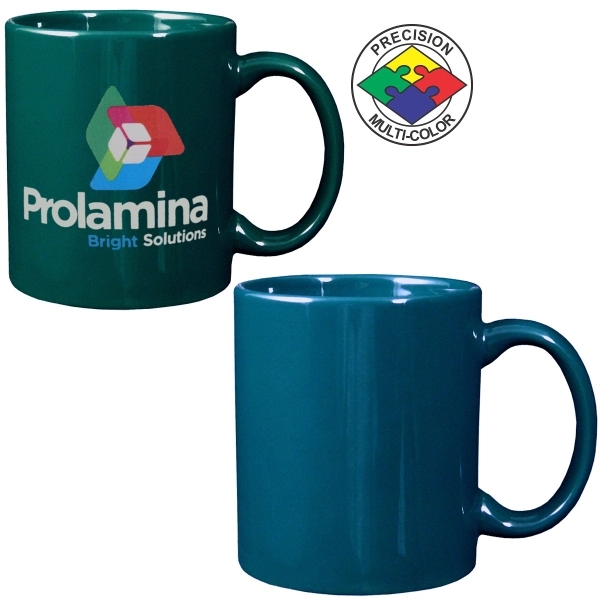 Stoneware mug with c-shaped handle. Spot color. A huge variety of... from ASI 80093 Pyrographics / Pyrographics Line
